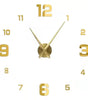 Gold Acrylic Mirror DIY Wall Clock – 11 Designs, 36 or 48 Inch
