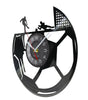 Football Vinyl Record Wall Clock – 30 cm Quartz Decor with Optional LED, Designs 6–10