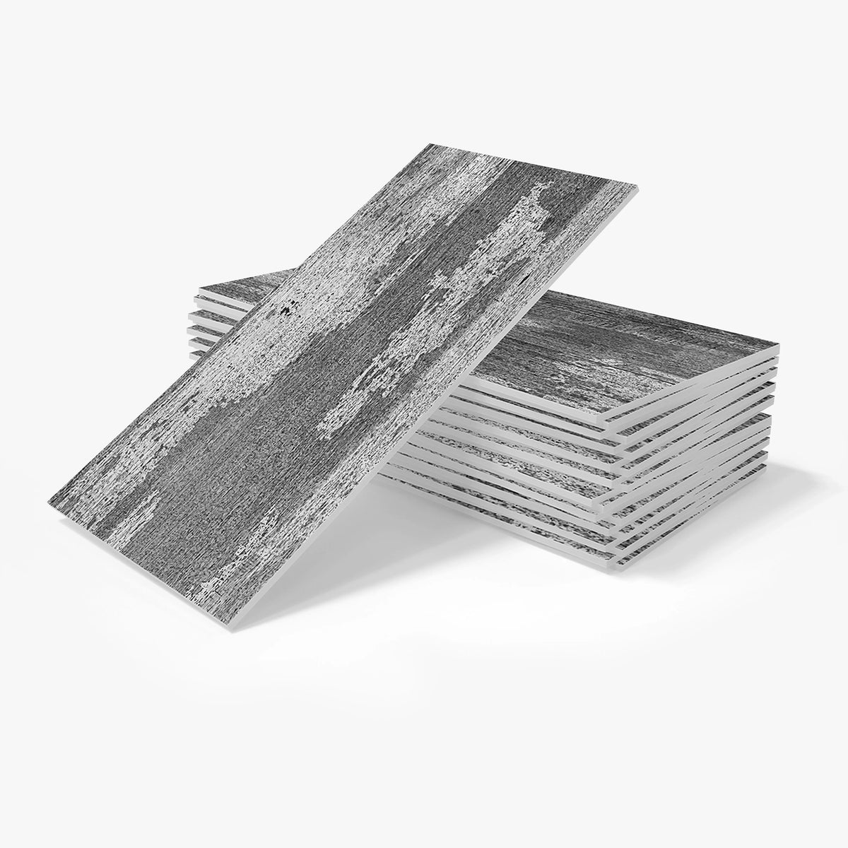 16-Piece Retro Grey Wood 3D Foam Peel-and-Stick Tile Stickers – Waterproof, Heat-Resistant & Scratch-Resistant