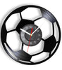 Football Vinyl Record Wall Clock – 30 cm Quartz Decor with Optional LED, Designs 11–14