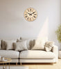 Distressed Beige Roman Numeral Wall Clock – Silent Quartz, Four Sizes