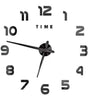 Large Black DIY Acrylic Wall Clock – 12 Designs, 36 or 48 Inch