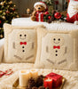 Gingerbread Christmas Pillow Covers – Plush Embroidered Set of 2, Four Designs