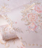 Floral 3D Embossed Waterproof Peel-and-Stick Non-Woven Wallpaper for Girls’ Bedrooms