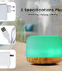 500ml Ultrasonic Essential Oil Diffuser with Remote and LED Lights