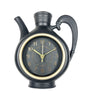 Teapot Wall Clock – 23 × 26 cm Quartz Kitchen Decor, Black or Brown