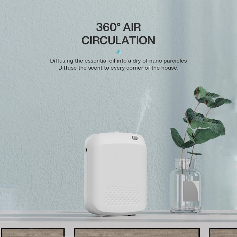 Wall Mounted Waterless Essential Oil Diffuser with Bluetooth