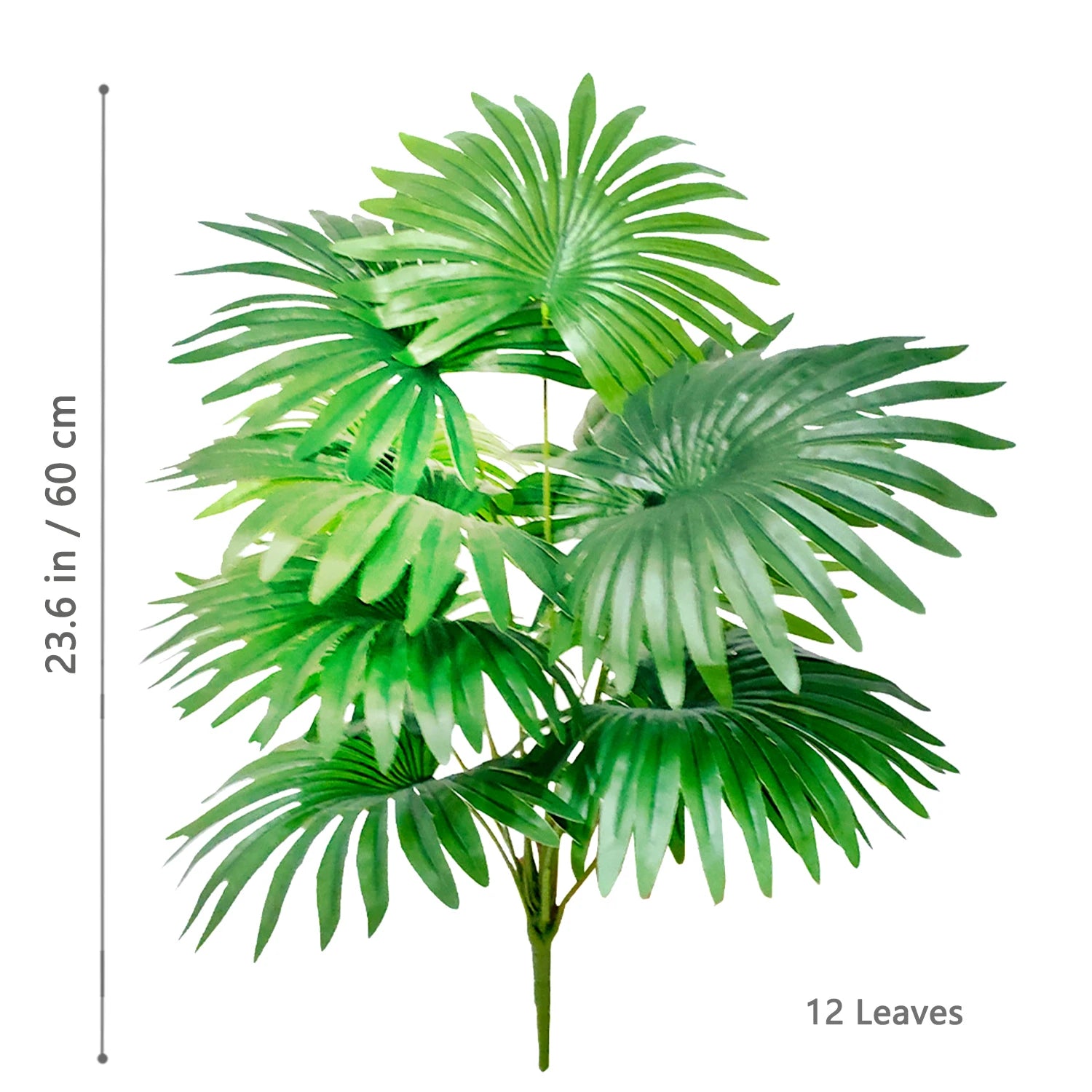 Large Artificial Palm Tree Branches – Tropical Fake Palm Leaf Plant for Home, Garden & Event Decoration