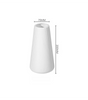Modern Plastic Flower Vase Solid Color High-end Water Cultivation Vase Home Decoration Flower Arrangement Vase