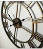 40 cm Nordic Metal Roman Numeral Wall Clock – Antique-Style Quartz Indoor/Outdoor Decor, 4 Finishes