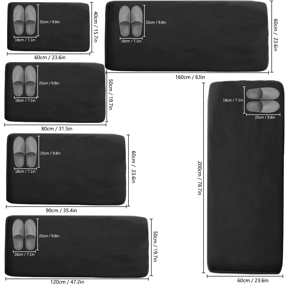 Long Thickened Water- & Oil-Absorbent Flannel Kitchen Mat – Non-Slip, Dirt-Resistant Floor Runner