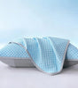Quilted Polyester Pillow Cover – 17.72 × 27.56 in (45 × 70 cm), 1 Piece, Envelope or Zipper