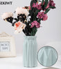 Minimalist Geometric Plastic Tabletop Vase – 3 Colors