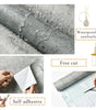 Vinyl Waterproof Self-Adhesive Wallpaper Vintage Cement Gray Wall Contact Paper Store Bedroom Livingroom Renovation Stickers PVC