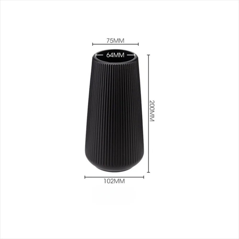 Modern Plastic Flower Vase Solid Color High-end Water Cultivation Vase Home Decoration Flower Arrangement Vase