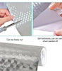 Kitchen Oil-Proof Aluminum Foil Peel and Stick Wallpaper – Waterproof, Heat Resistant, Self-Adhesive Vinyl Wallpaper