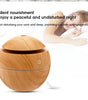 200ml Mini Wood Grain USB Humidifier with LED Night Light