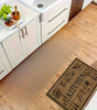 Wood-Grain Kitchenware Pattern Non-Slip Kitchen Rug & Entrance Mat – Soft Washable Polyester