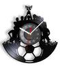 Football Vinyl Record Wall Clock – 30 cm Quartz Decor with Optional LED, Designs 11–14