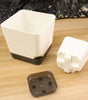 Square Self-Watering Plastic Plant Pot with Water Reservoir
