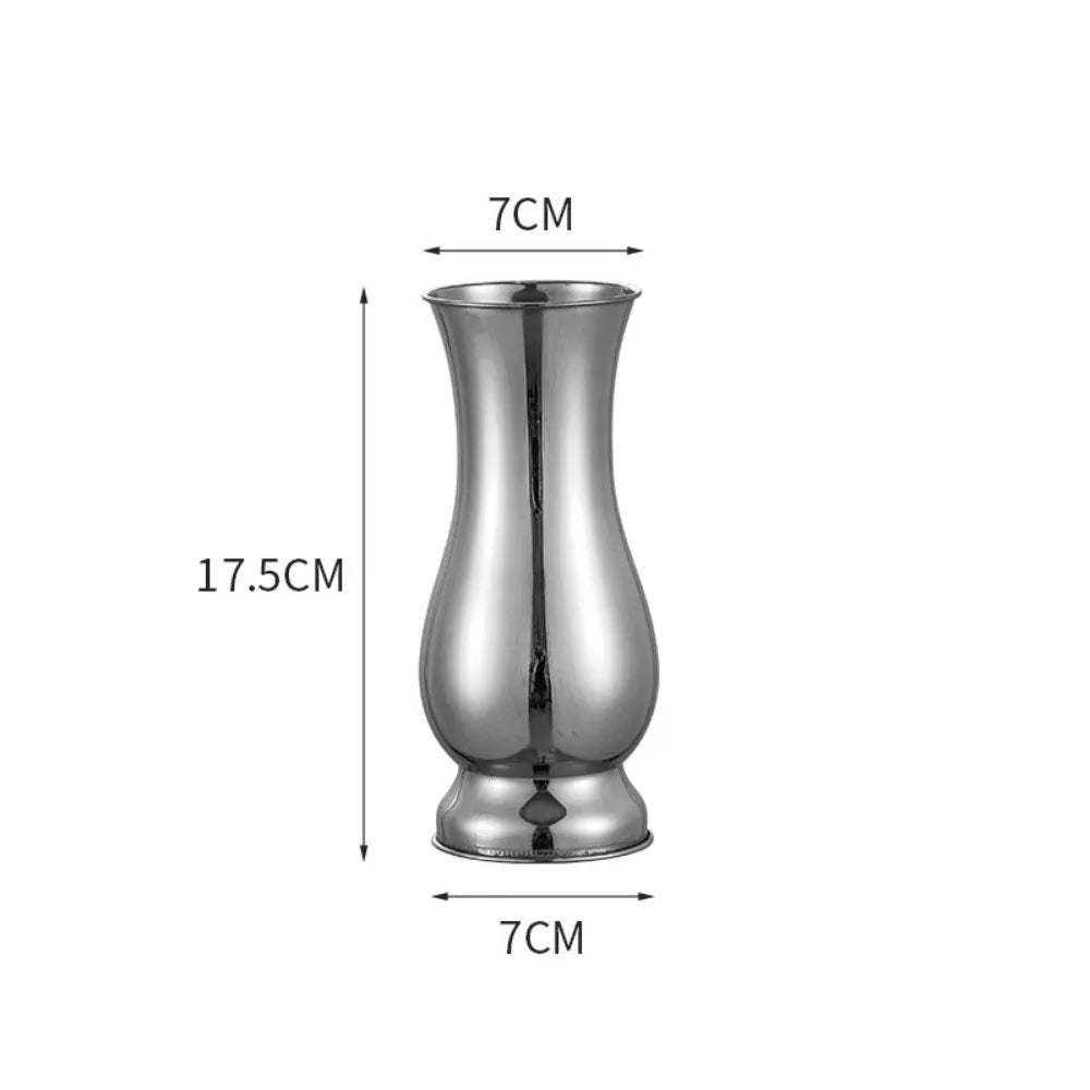 Slim Stainless-Steel Flower Vase – Gold or Silver, 5 Heights