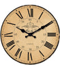 Vintage Tan Roman Numeral Wall Clock – Silent Quartz, Four Sizes