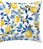 Coastal Lemon Polyester Pillow Covers, Set of 4 – 15.75, 17.72, 19.69 or 23.62 in Square (40, 45, 50 or 60 cm)