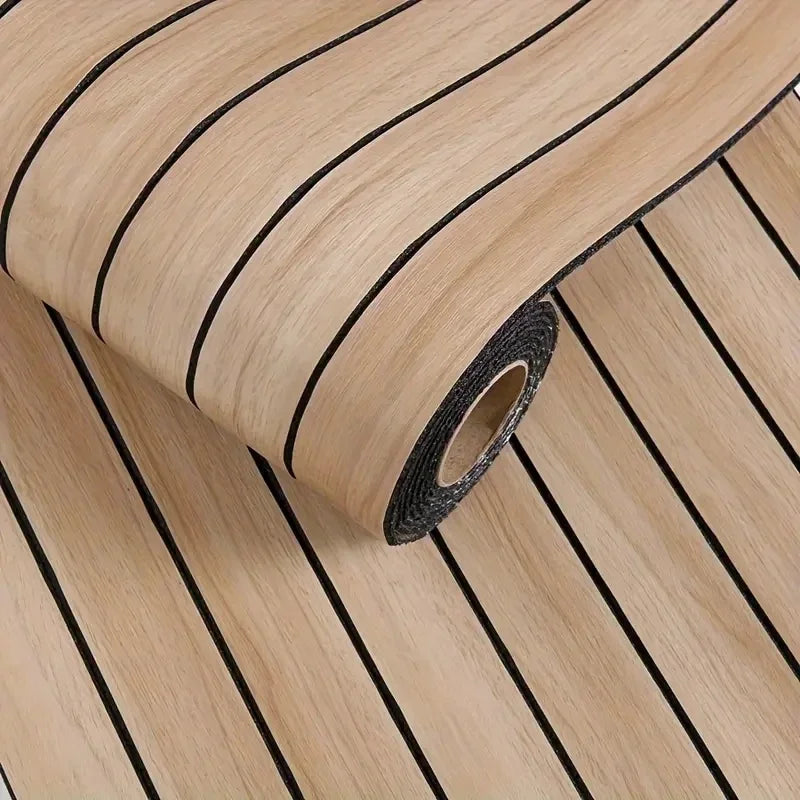 Extra Thick 3D Wood Grain Peel and Stick Wallpaper | Waterproof Self-Adhesive Vinyl Wallpaper