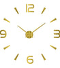 Gold Acrylic Mirror DIY Wall Clock – 11 Designs, 36 or 48 Inch