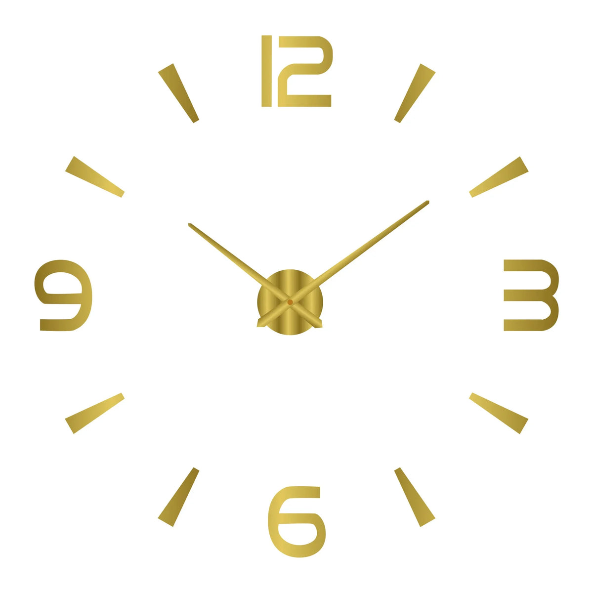 Gold Acrylic Mirror DIY Wall Clock – 11 Designs, 36 or 48 Inch
