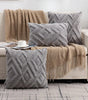 *Beige, Taupe & Gray Diamond Faux Fur Polyester/Cotton Pillow with Insert – 15.75, 17.72 or 19.69 in Square / 11.81 × 19.69 in Lumbar (40–50 cm Square / 30 × 50 cm), 1 Piece