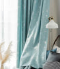 Blue Moon & Star 200 GSM Semi-Light Blocking Curtain Panel – 4 Hanging Styles