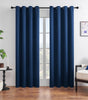 Navy Blue 70%–90% Grommet Semi-Light Blocking Curtain Panel