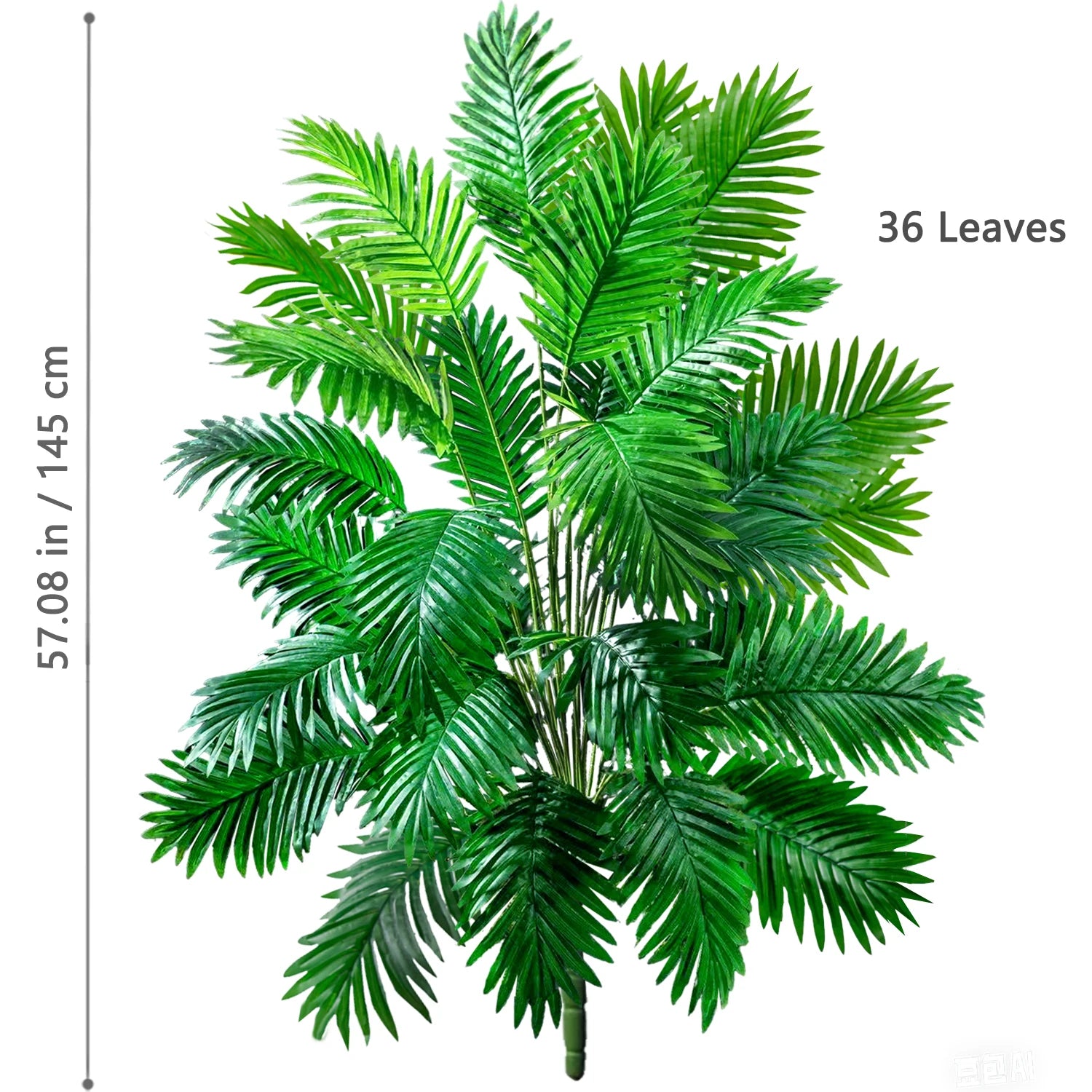Large Artificial Palm Tree Branches – Tropical Fake Palm Leaf Plant for Home, Garden & Event Decoration