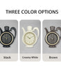 Teapot Wall Clock – 23 × 26 cm Quartz Kitchen Decor, Black or Brown