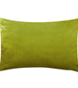 Green Shades Solid Velvet Lumbar Pillow Cover – Soft Woven Fabric, 1 Piece, 11.81 × 19.69 in (30 × 50 cm)