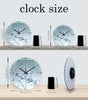 Water Drop Tempered Glass Silent Wall Clock – Modern Quartz Decor, 12–16 Inch
