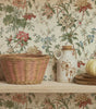 Vintage Green Leaf Small Floral Traditional & Peel-and-Stick Wallpaper – Waterproof and Mould-Resistant