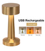 USB Rechargeable LED Table Lamp – Wireless Touch Control, 3 Color Dimmable Bedside Mood Light for Home