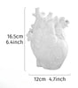 Modern Heart-Shaped Resin Flower Vase – 5 Colors, 16.5 cm