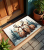 Deer Welcome Doormat – Absorbent Non-Slip Washable Polyester Entryway Mat, Designs 3 & 4