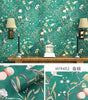 Grey Floral PVC Peel and Stick Waterproof Wallpaper for Furniture and Walls