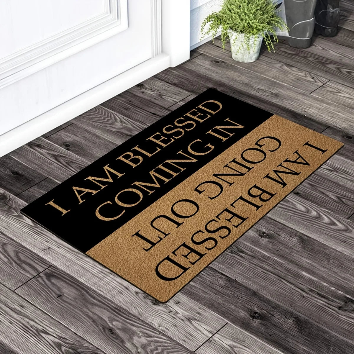 Cowboy Boot Doormat – Absorbent Non-Slip Washable Flannel Entrance Mat