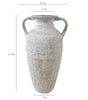 French Country Metal Vase – Faux Terracotta Finish, 2 Rustic Designs