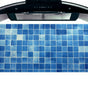 Blue Mosaic Waterproof PVC Peel-and-Stick Wallpaper – Removable, Moisture-Proof & Dustproof