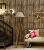 45cm Retro Faux Wood Grain Peel and Stick Wallpaper – Self-Adhesive PVC Vinyl Wall Covering