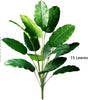 Large Artificial Bird of Paradise Plant Leaves – Real Touch Tropical Strelitzia Faux Greenery for Home & Garden Decor