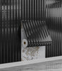 Modern 3D Geometric Stripe Waterproof & Oil-Resistant Peel-and-Stick Wallpaper – Thickened PVC, Removable & Wipe-Clean