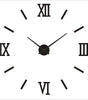Large Black DIY Acrylic Wall Clock – 12 Designs, 36 or 48 Inch
