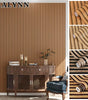 3D Wood Slat Peel and Stick Wallpaper – Waterproof, Oil-Proof, Removable Self-Adhesive Vinyl Wallpaper